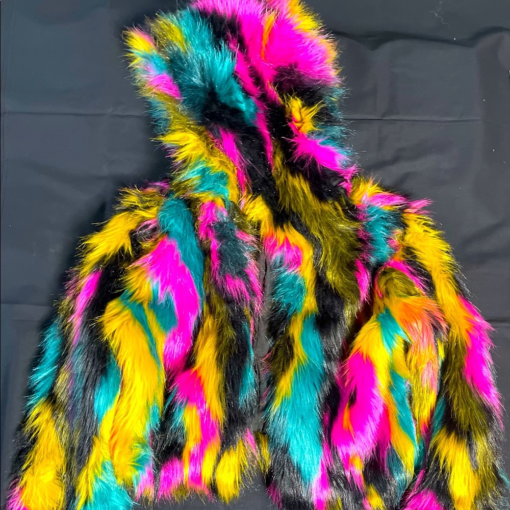 Mulicolor Fur Coat